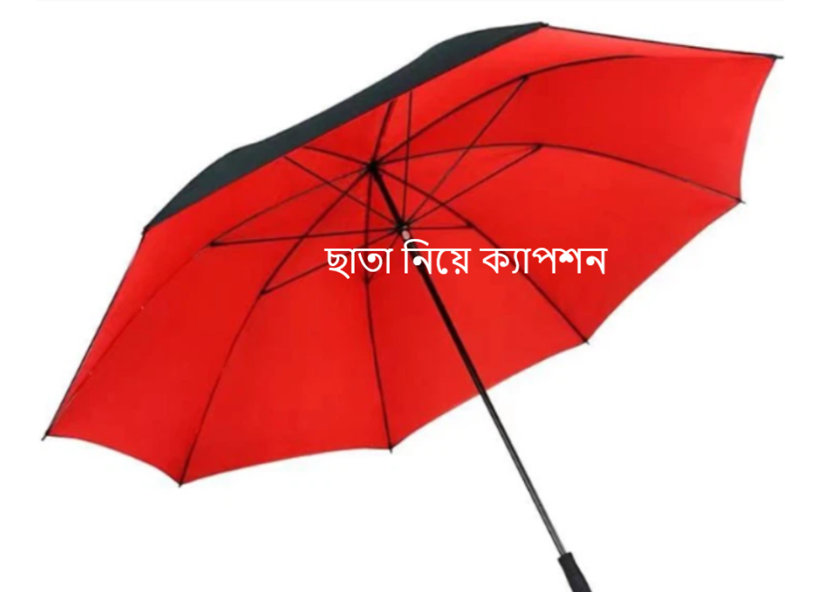 ছাতা নিয়ে ক্যাপশন